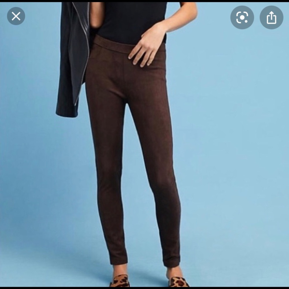 Sanctuary x Anthropologie suede leggings